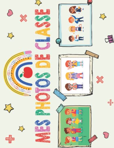 Mes Photos De Classe: Album Photo De Classe De La Maternelle Au Lycee Pour Ranger, Pour Conserver en Souvenir Les Photos D'école De Vos Enfants, Format A4