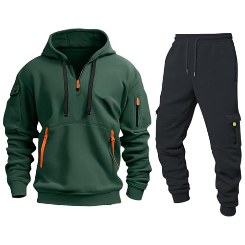 Genérico Conjunto Deportivo Hombre, s Correr Barato Fitness Bolsillos Chaqueta Chandal, Deporte Pantalones Regalo Deportes Chandal Barato, Ropa Hombre Oferta, XL