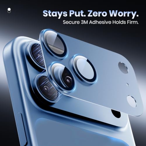 Image of Hoerrye for 18 Pro Camera Lens Protector for iPhone- 12FT Shatterproof