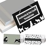 Custom Business Cards 100PCS Double-sided Printing Business Cards Customize with Your Logo Personalized 3.5'x 2' Cards for Business - Pet & Animals Care