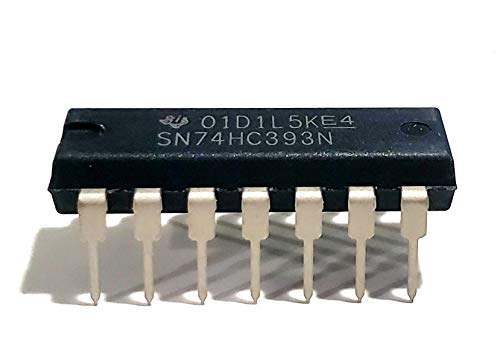 sn74hc393n sn74hc393 74hc393 dual 4-bit binary counters breadboard-friendly ic dip-14 pack of 5