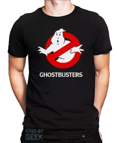 Camiseta Caça Fantasmas Camisa Filme Ghostbusters Geek Retrô Tamanho:G;Cor:Preto