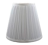 Urbanest 1101484 Off White Mushroom Pleated Hardback Lamp Shade 5x9x8.5 Inch (Spider)