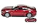 2017 Ford Mustang 5.0 GT Ruby Red Metallic with Silver Stripes 1/18 and 1/64 2 Cars Set Limited Edition to 1002 Pieces Worldwide Diecast Model Cars by Autoworld AW245