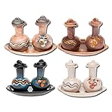 Holyart Ampolline Senza Manico Ceramica, Cotto Antico e Oro