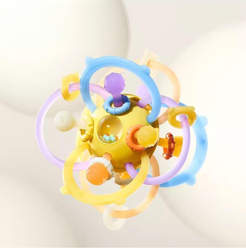 Image of StarAndDaisy Soft Baby Teether and Teeth Rattle Ball Toys for Infants & Toddlers (Multi Colour Ball)