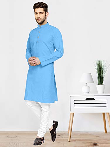 Image of Mens Casual Kurta Payjama Set Cotton