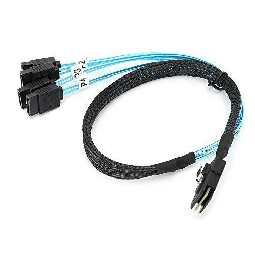 lvifloae SAS to Sata Adapter, G0101 Internal Mini SAS Cable 36p Sff?8087 to 4sata Server Data Line Computer Accessories (1m/3.3ft)
