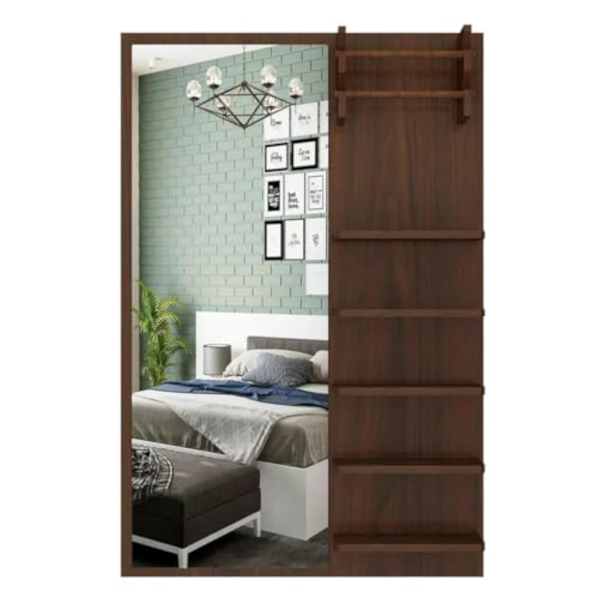 Large Wall Mount Dressing Mirror for Makeup and Decor