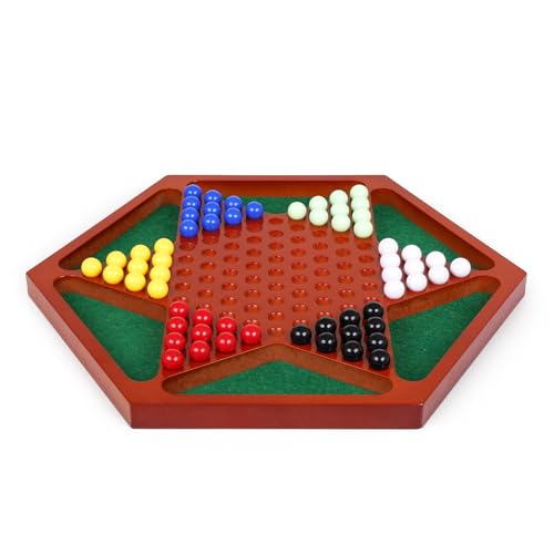 Juego de Mesa Damas Chinas de Madera 13.5 pulg miniatura 1