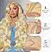 Quiport 32 Inch 613 Lace Front Wig Human Hair 210 Density Blonde Wig Human Hair 613 HD Lace Frontal Wig 13x6 Body Wave Lace Front Wigs Human Hair Pre Plucked Glueless Wigs for Women