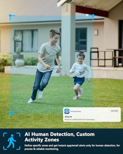 Image of (2026 New) 4K Wireless Security Camera System Outdoor, Long Range +76% WiFi, Dual Antennas Cameras & 4-Antenna NVR, PIR Human Detection, 130 Wide Angle, 2-Way Audio, No Monthly Fee
