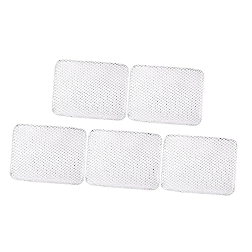Gogogmee 5Pcs Disposable Heat Resistant Bbq Mesh Mat Non Stick Grill Pad for Outdoor Cooking for Vegetables Meat and Fish Compact and Dishwasher Safe Grill Accessories