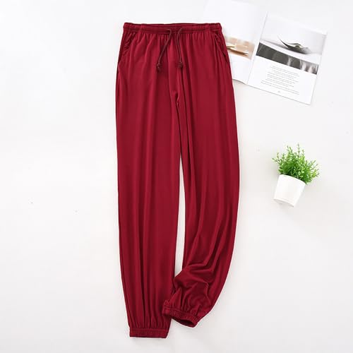 Pantalon de maison pour homme ample et décontracté en taille élastique