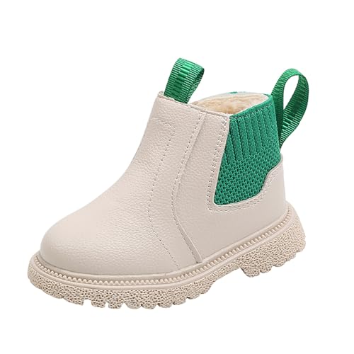 Combat Ankle Boots Kids Girls Comfortable Slip on Lug Sole Short Booties Combat Ankle Work Boots with Zipper