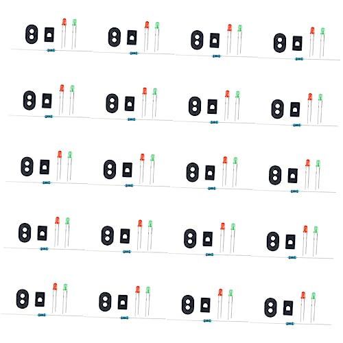 IWOWHERO Mini House Supply 2 Sets of Road Light Model Creative Mini Traffic Light Props for Sand Table Small Gardens