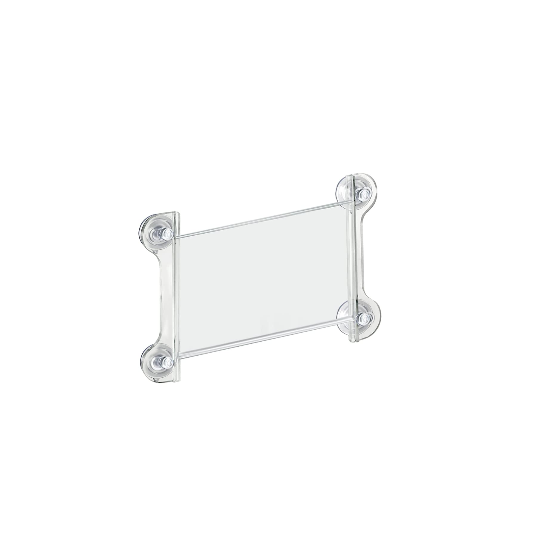 Azar pantallas 106627 – 2 Pack 8,5 "W por 5.5" H acrílico signo soporte con ventosas (Pack de 2)