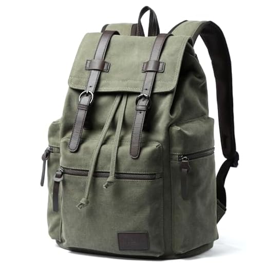 How to draw a backpack step by step MOYYI Vintage Canvas Backpack