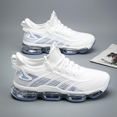 Image of Luogoks Men's Air Cushion Running Shoes Breathable Tennis Basketball Sneakers Non Slip Workout Casual Sport Shoes Gym Training Comfortable Fashion Shoes