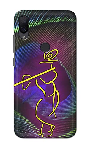 Image of PRINTFIDAA Lord Krishna On Peacock Feather Hard Back Cover for Mi Play Back Cover -(P6) KAT1007