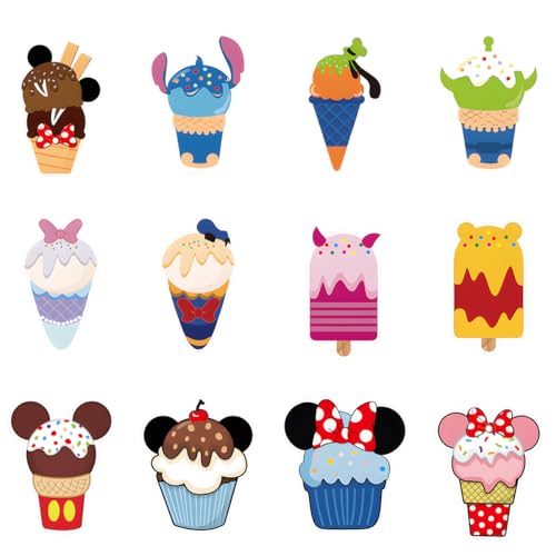 12 piezas iman decorativo estilo helado para puerta