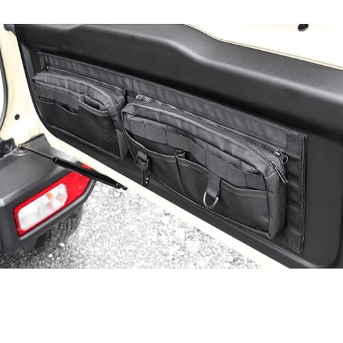 Tailgate Storage Bag Tool Kit Cargo Organizer Storage Pockets Canvas for Suzuki Jimny 2-Door 4-Door 2019-2025 600D waterproof Oxford cloth Trunk Door Organizers