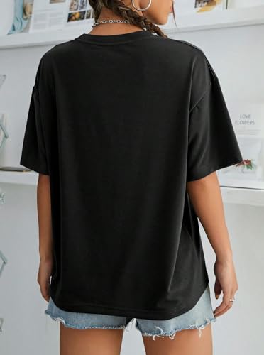 Image of Remidoo Oversized Graphic Tshirts for Women Casual Loose Fit Short Sleeve Tee
