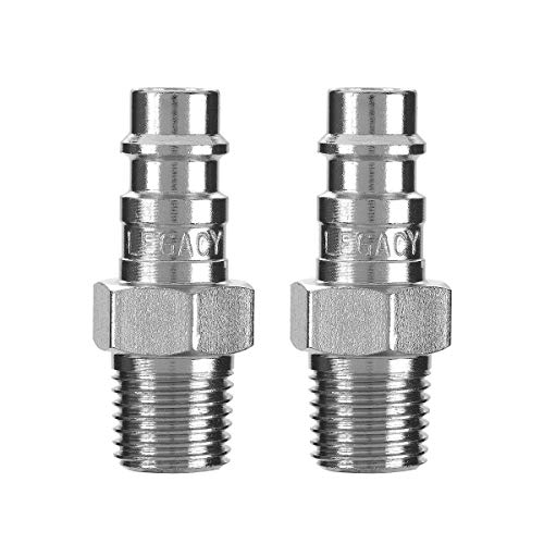 Image of Flexzilla Pro High Flow Plug, 1 /4 inch Body, 1 /4 inch MNPT, 2 Pack - A53440FZ-2PK