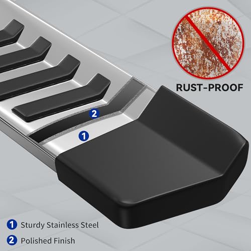 Estribos de 6" para Ford F150 SuperCrew 2004-2014 acero inox miniatura 3