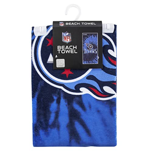 Image of Northwest NFL Tennessee Titans Unisex-Adult Beach Towel, 30 inch x 60 inch, Psychedelic
