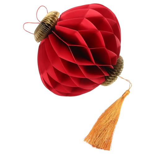 LOORGVEL Farolillo de Papel Rojo Tradicional Chino para Colgar Decoración Ligera y Resistente para Jardín Patio y Festivales de Año y Bodas Diseño Elegante