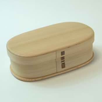 曲げわっぱ　柴田慶信商店　手の平弁当箱 柴田慶信商店 曲げわっぱ 長手弁当箱 (小・中・大) - katakana