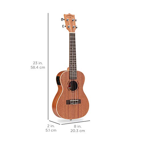 Best Choice Products Kit de démarrage pour ukulélé acoustique 23 cm avec sac de transport, accordeur intégré, sangle… - Les Beatles, Paul McCartney, John Lennon, RIngo Starr, George Harrison Best Choice Products Kit de démarrage pour ukulélé acoustique 23 cm avec sac de transport, accordeur intégré, sangle… – Image 8