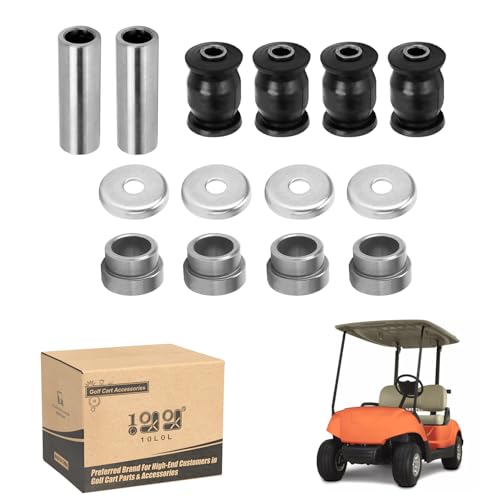 10L0L Golf Cart Front Lower Arm Bushing Kit for Yamaha G&E G22 G29,Front Control Arm Bush Collar Thrust Cover OEM #2HR-23526-00-00/90381-18001-00/90387-12016-00/JN6-F2124-10-00/401-22128-01-00