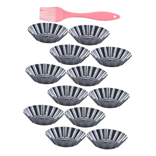 Cabilock カーボンスチール製タルト型 大号 入り 非粘着エッグタルトカップ