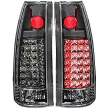 Anzo USA 311006 Chevrolet Black LED Tail Light Assembly - Sold in Pairs