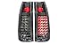 Anzo USA 311006 Chevrolet Black LED Tail Light Assembly - (Sold in Pairs)