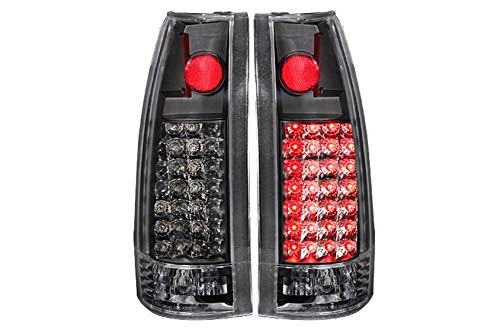 Anzo USA 311006 Chevrolet Black LED Tail Light Assembly - (Sold in Pairs)