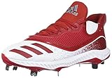adidas Men's Icon V Bounce Cleats Baseball Shoe, Power Red/Power red/FTWR White, 6.5 M US