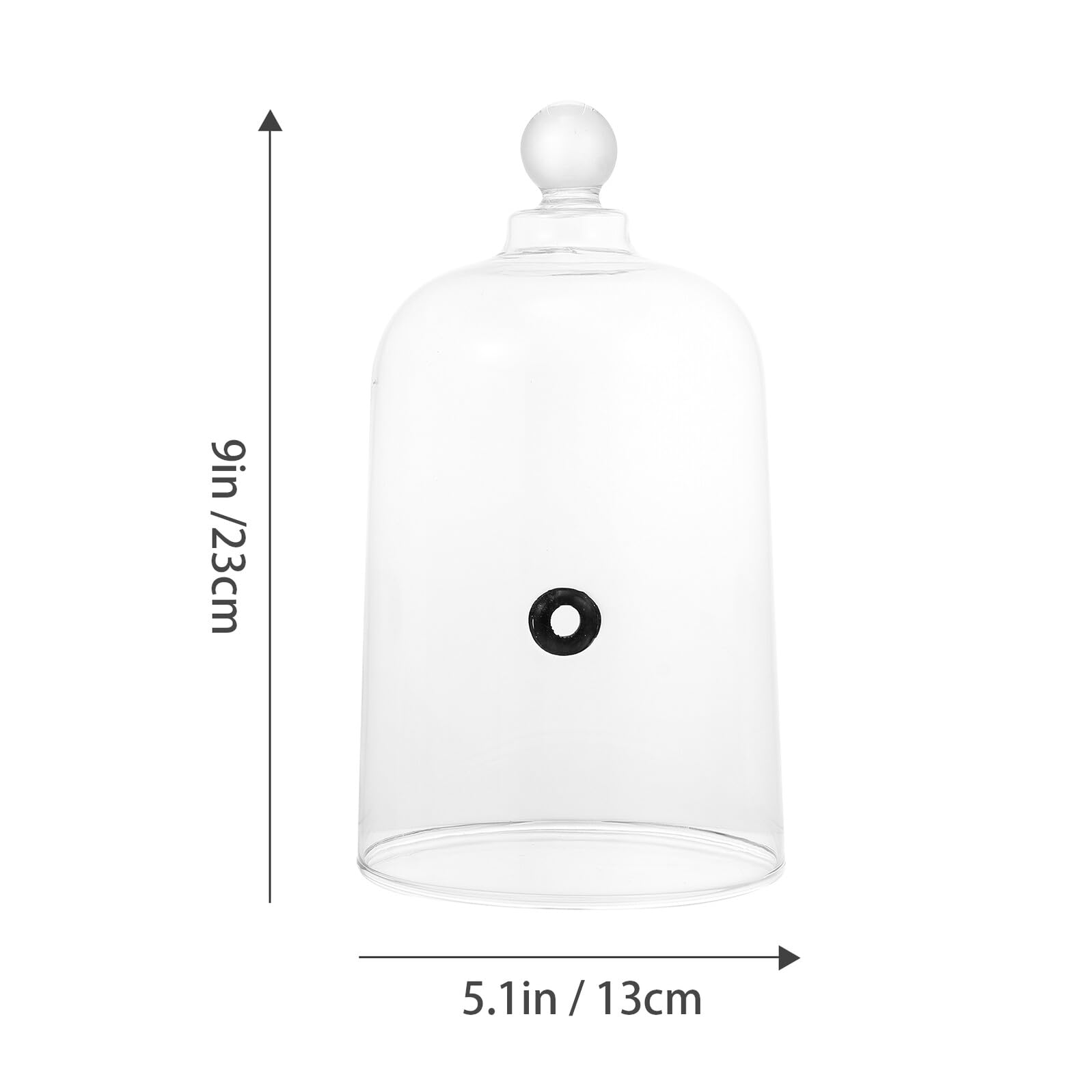 DOITOOL Glas abdeckhaube für Kuchen und Brot Hitzebeständig Langlebig Tragbar Lebensmittelecht Vielseitiger Food Cover für Backzubehör Dessert und Snacks für Küche und Party
