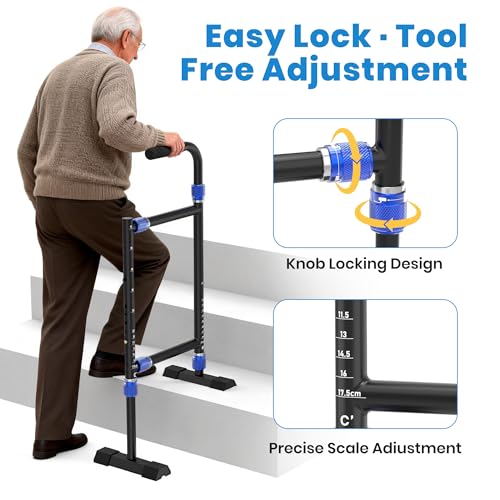 Stair Assist Cane for Seniors - Adjustable, Anti-Slip, 20% Off