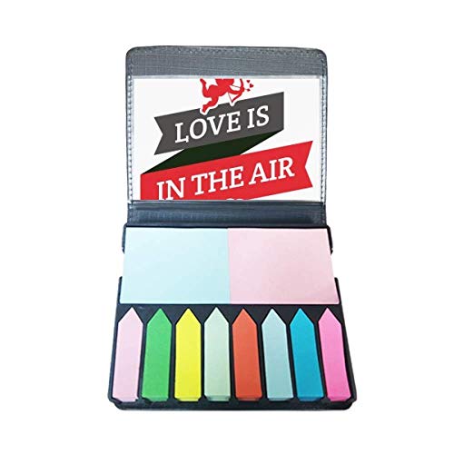 Boîte à marque-page autocollante de Saint-Valentin pour carnet et lecture