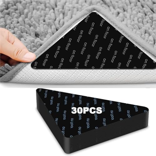 Rug Gripper, 30 Pcs Rug Grippers, Carpet Grippers Reusable Anti Slip