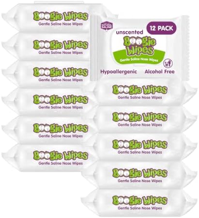 Boogie Saline Nose Wipes Unscented - 360 Count
