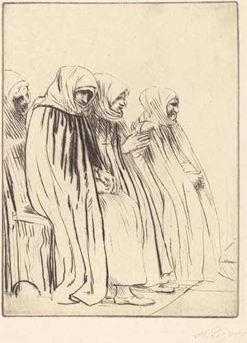 Femmes de Bruges par Alphonse Legros : Habillez vos murs vides avec cette toile 60x90