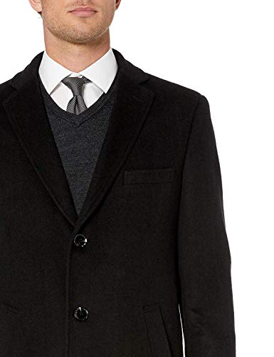 Image of Adam Baker Men's Overcoat Single & Double Breasted Luxury Wool /Cashmere Full Length Topcoat