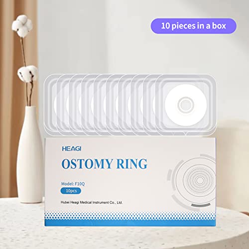 10Pcs Ostomy Barrier Rings, Ostomy Supplies, 4Mm Thickness Moldable Ostomy Rings Medical Grade Hydrocolloid Adhesive Barrier Rings Better Seal For Ostomy Bags (Box Of 10) #TOP3
