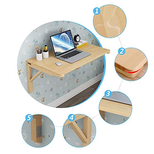 Table murale à abattant en bois noble : élégance et design pour petits espaces - 4