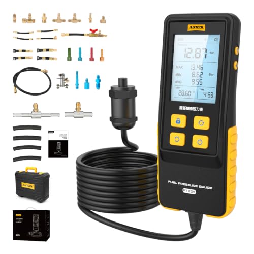 Image of AUTOOL Digital Fuel Pressure Tester Kit 426PSI with 29 Accessories (PT635)