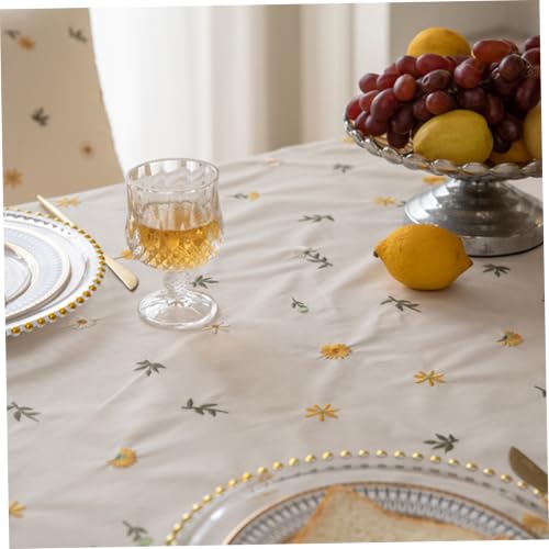 Nappe rectangulaire en coton champêtre pour repas de ferme - 6